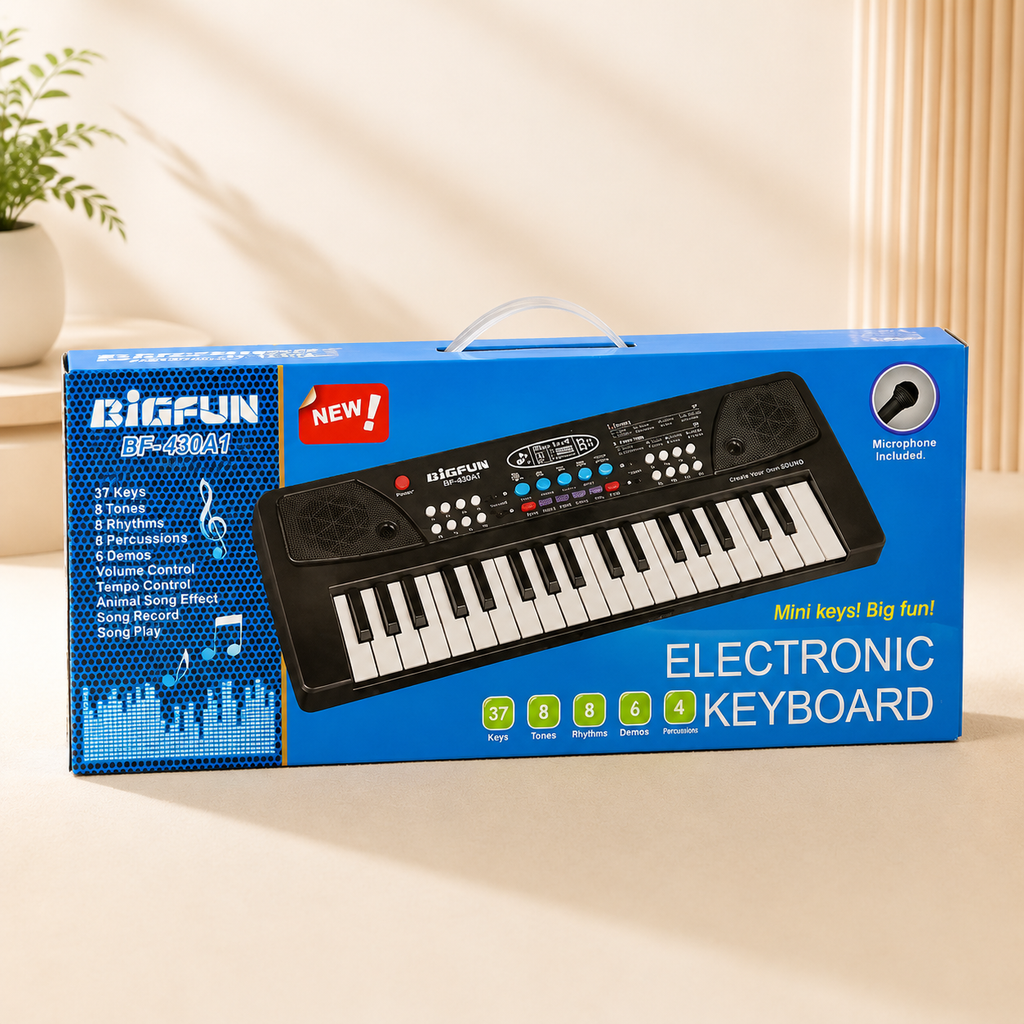 37 Keys Electronic Keyboard Piano with Microphone for Kids