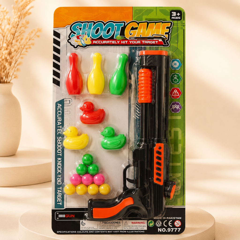 Shoot Game Toy Gun Set for Kids – Target Practice Shooting Play Set