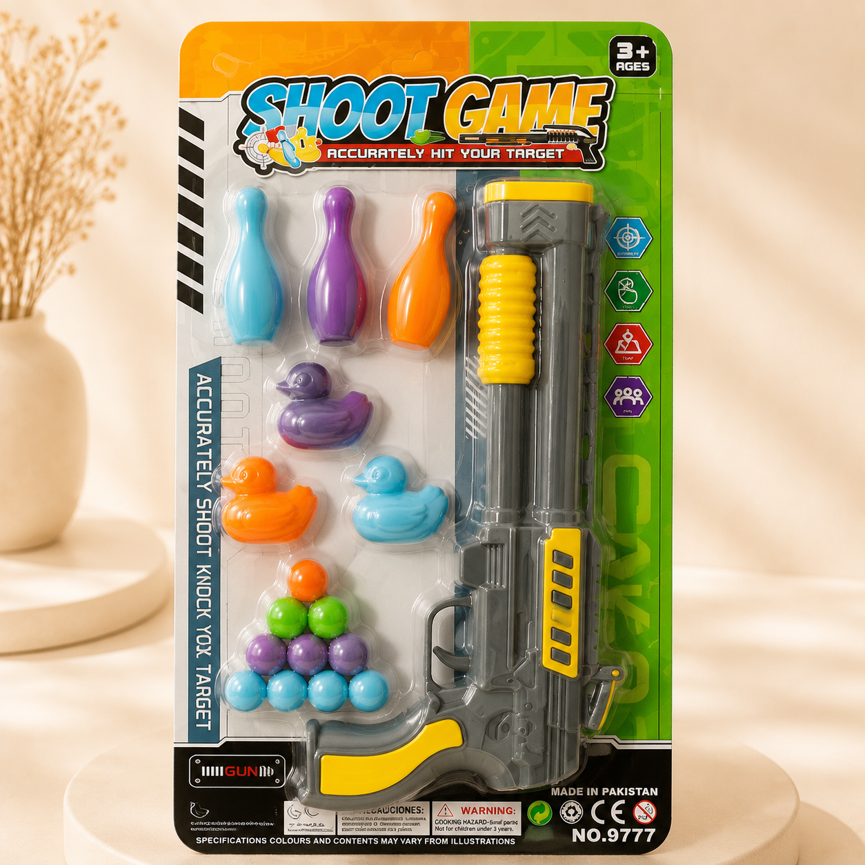 Shoot Game Target Toy Gun Set for Kids – Fun Shooting & Target Practice Play Set