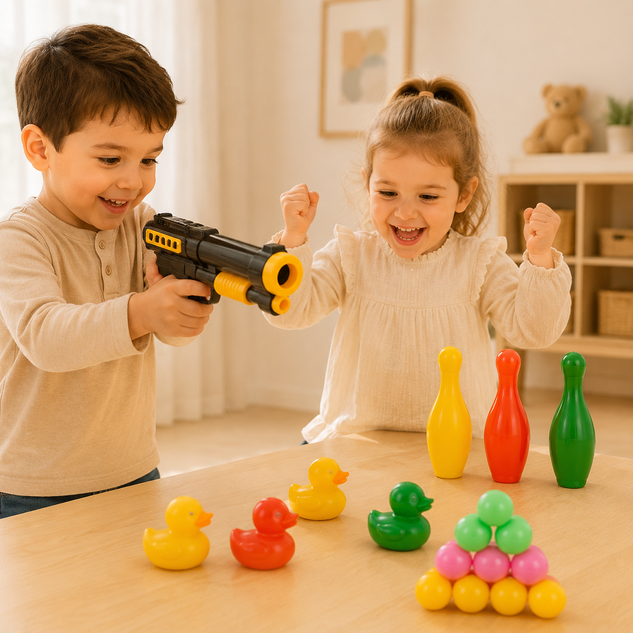 Shoot Game Target Toy Gun Set for Kids – Fun Shooting & Target Practice Play Set