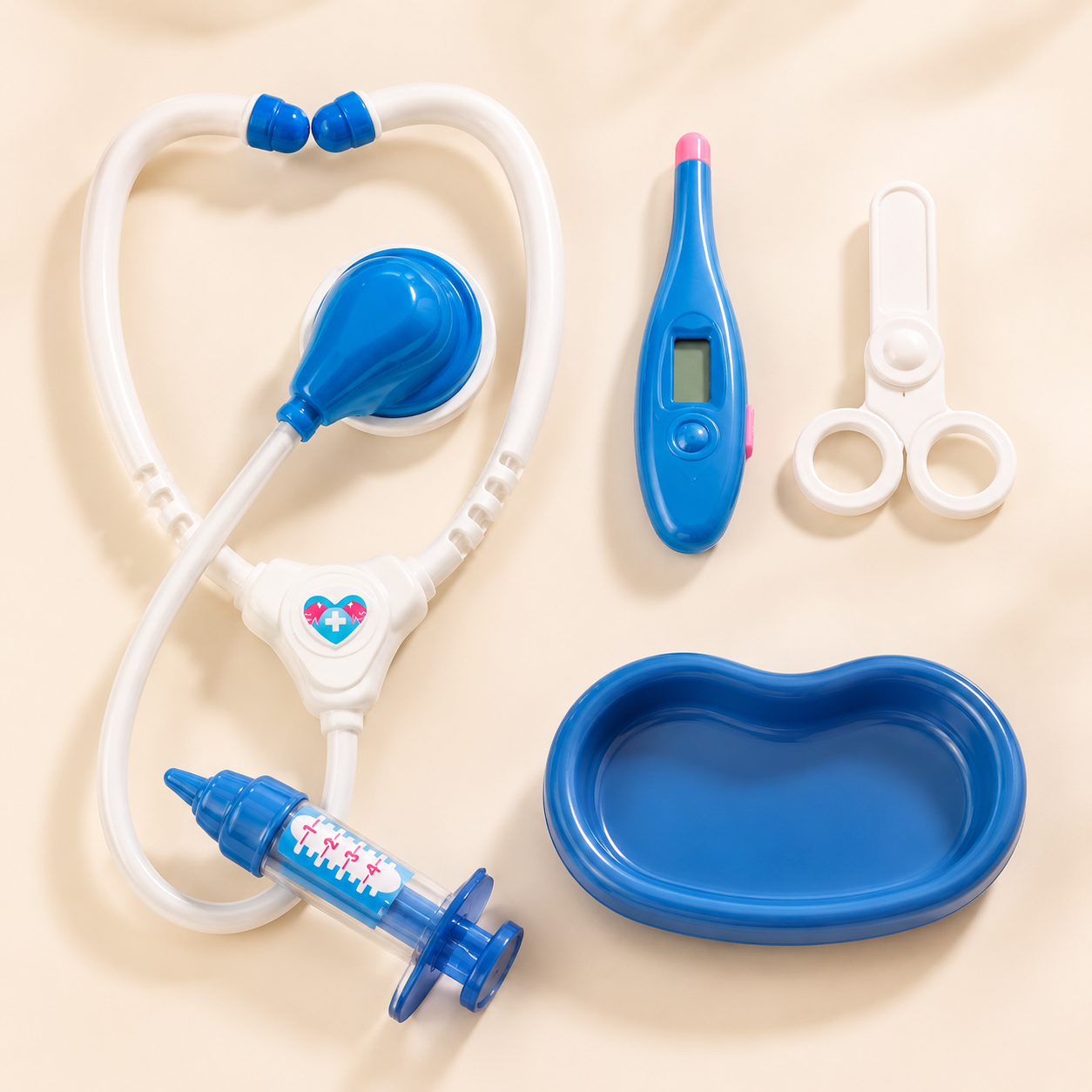 Doctor Game Medical Tools Set for Kids – Pretend Play Doctor Kit (Blue)