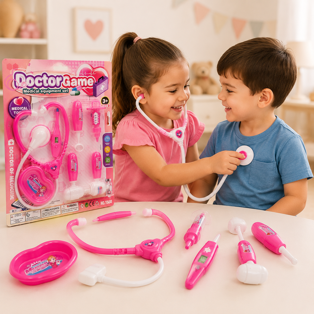 Doctor Game Medical Equipment Set for Kids – Pretend Play Doctor Kit