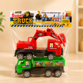 Construction Truck & Excavator Toy Set for Kids – Movable Crane and Dump Truck Vehicles