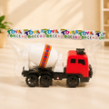 Kids Manual Cement Mixer Truck Toy – Rotating Mixing Drum Construction Vehicle