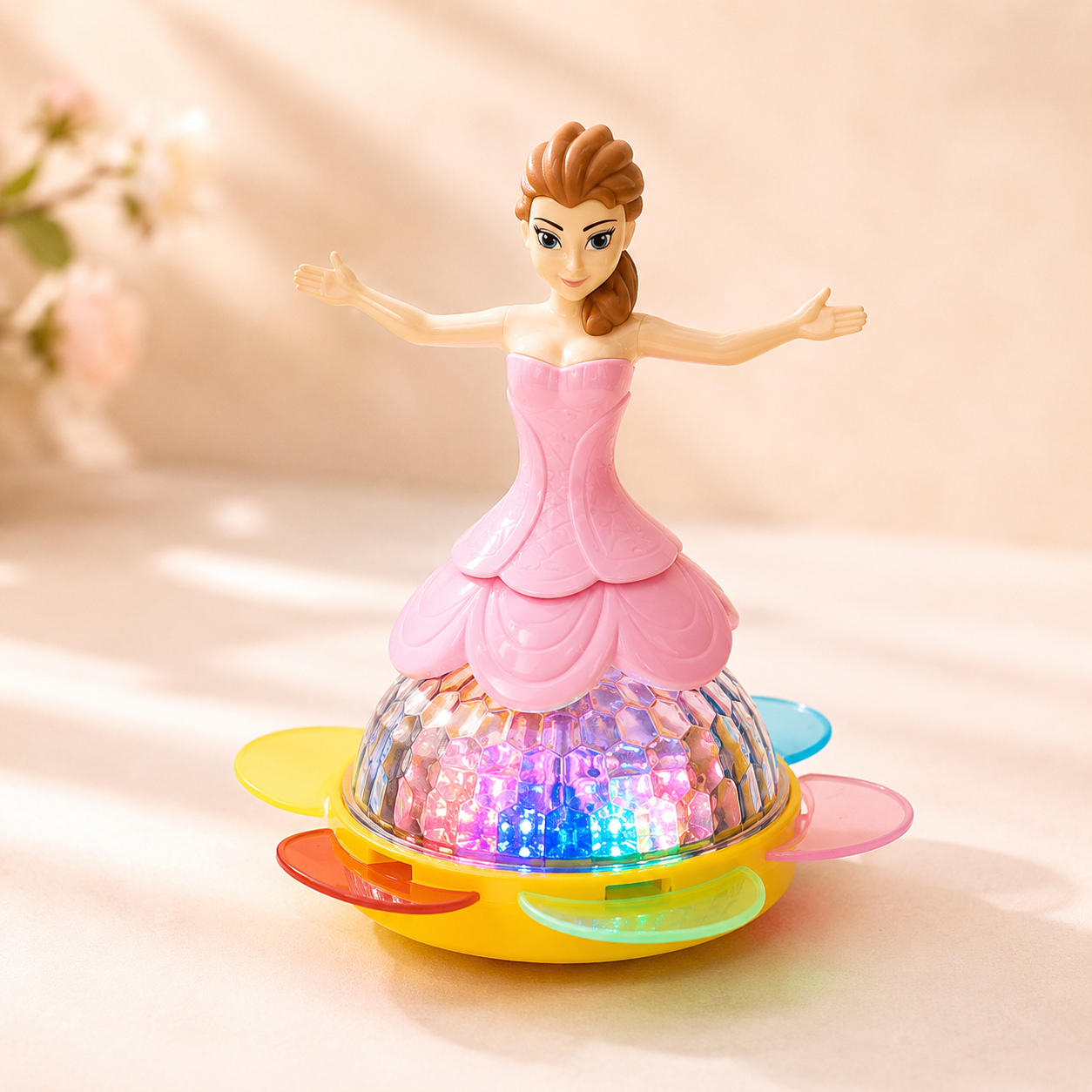 Princess Dance Musical Toy with 3D Flashing Lights & Smart Moving Action